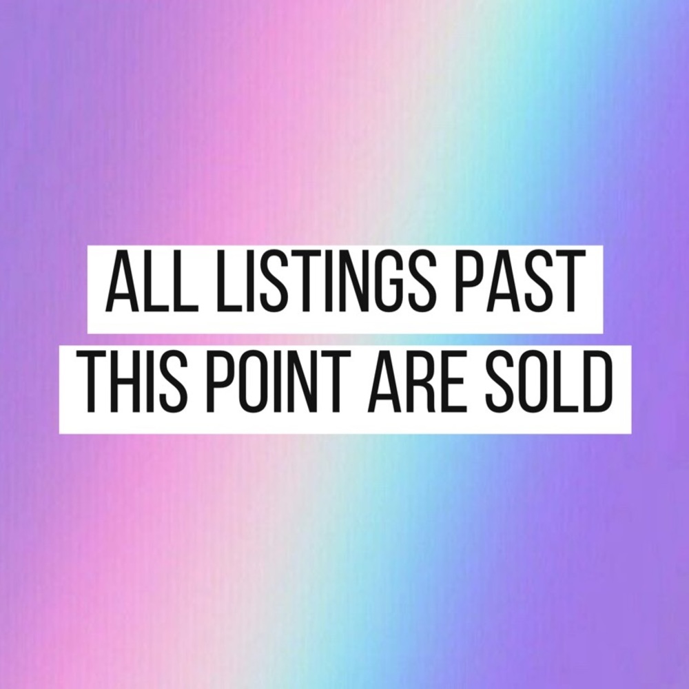 Everything beyond is already sold